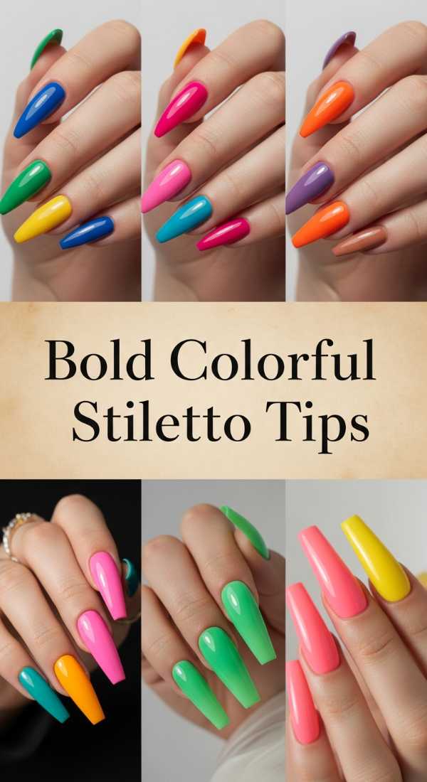 Bold Colorful Stiletto Tips 6a08b0093e21e