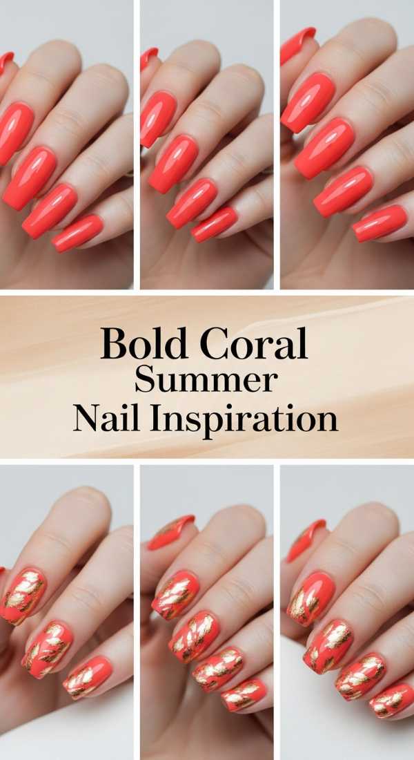Bold Coral Summer Nail Inspiration 6a006c609ed8a