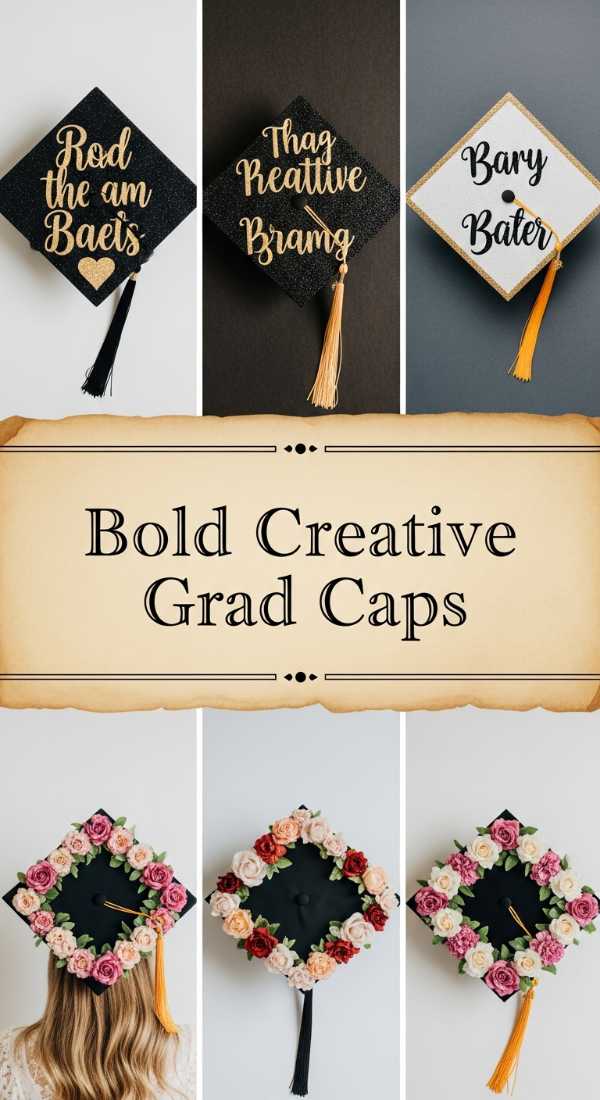 Effortless Elegance: How to Master Luxury Celebration Style This Season Bold Creative Grad Caps 6a134c543733f
