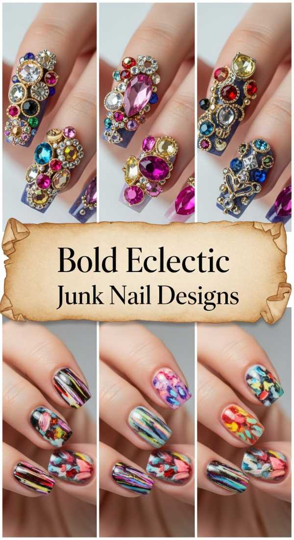 Bold Eclectic Junk Nail Designs 6a08affed06db