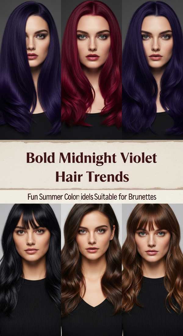 Beyond the Bob: Top 5 Modern Hair Trends Redefining 2026 Bold Midnight Violet Hair Trends 6a1426ef977cf