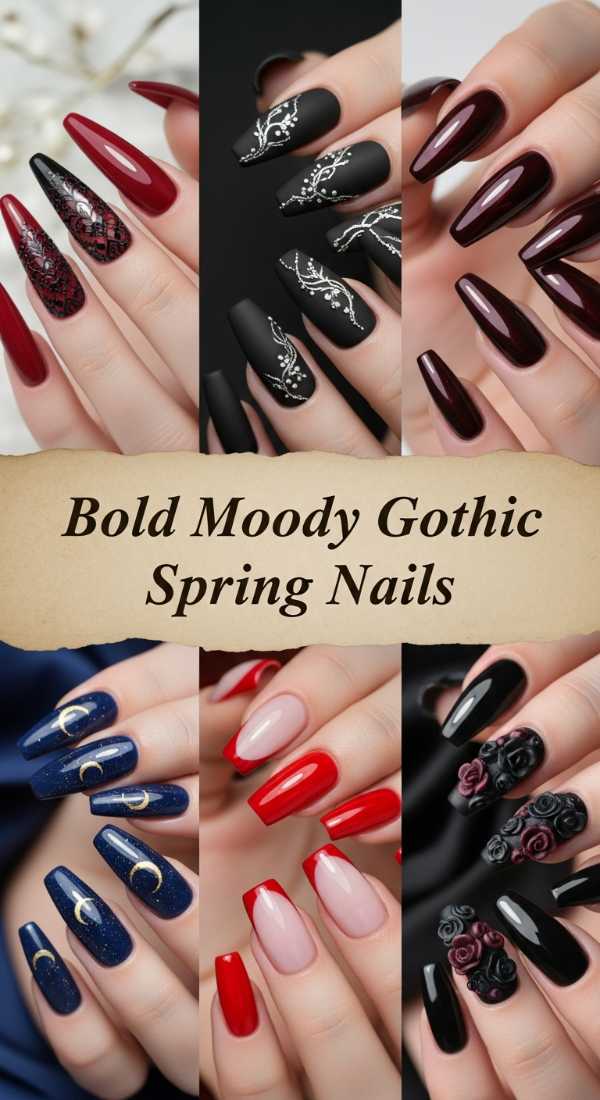 Bold Moody Gothic Spring Nails 69ff6c1b049b6