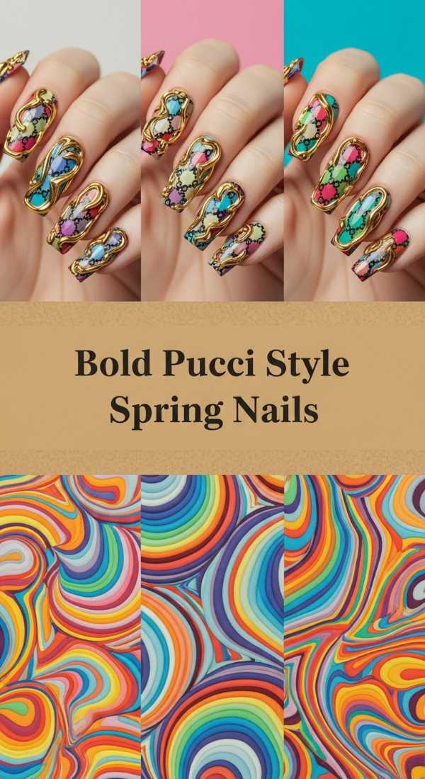Bold Pucci Style Spring Nails 6a08aec917e92