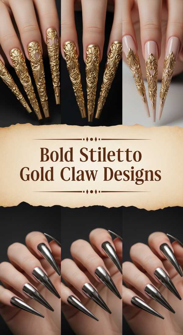 Bold Stiletto Gold Claw Designs 6a0859ea2763b
