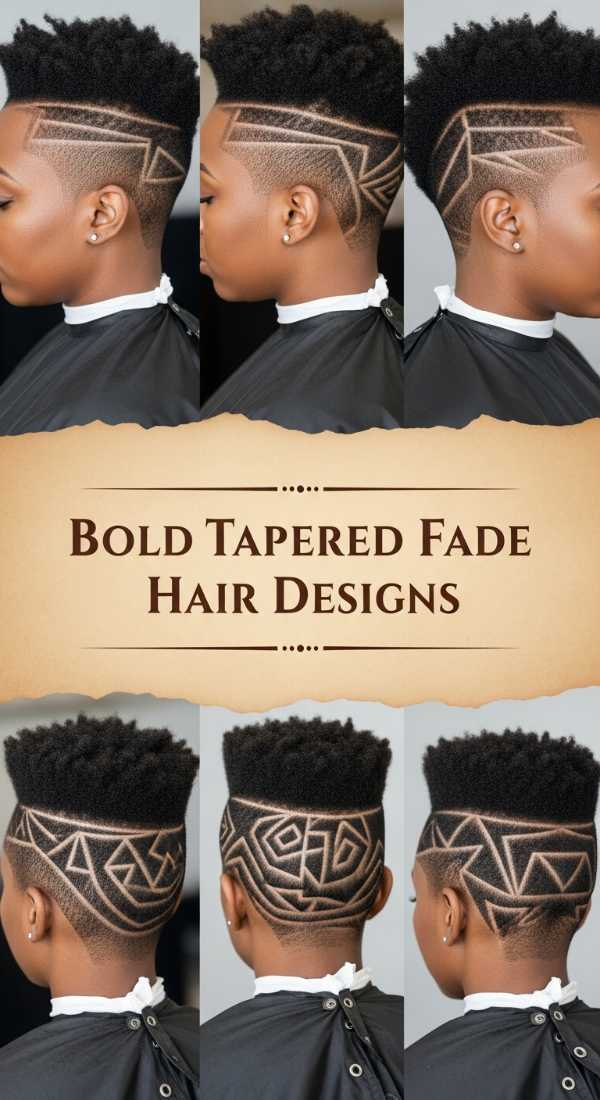 The High-End Hair Edit: Mastering Salon-Quality Styles at Home Bold Tapered Fade Hair Designs 6a1423c86a0be