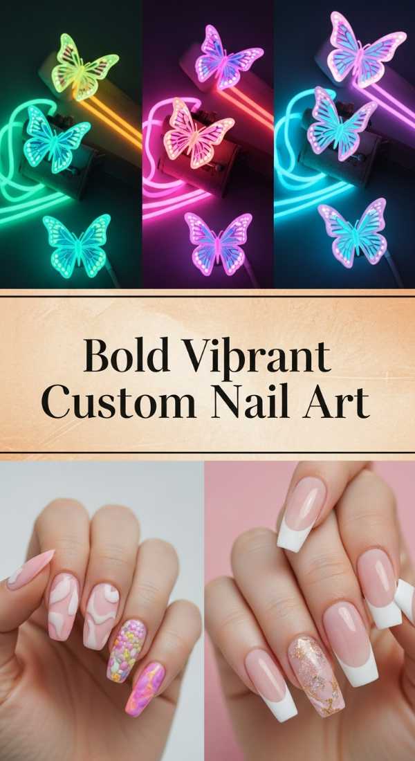 Bold Vibrant Custom Nail Art 6a13423634296