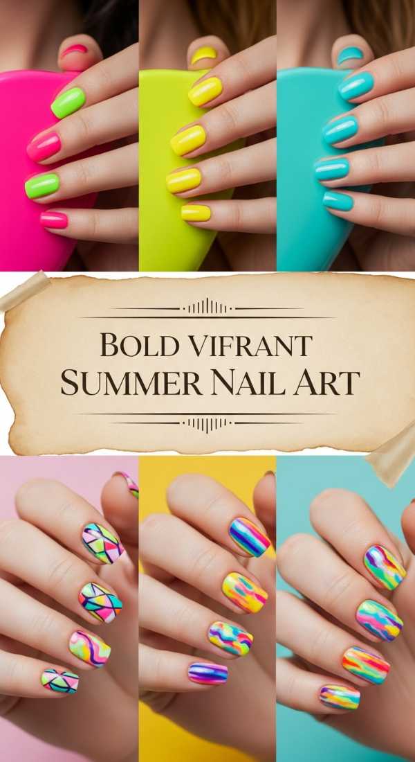 Bold Vibrant Summer Nail Art 6a006c68734af