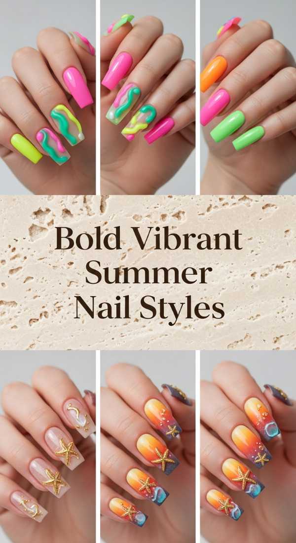 Bold Vibrant Summer Nail Styles 6a134f1a21876