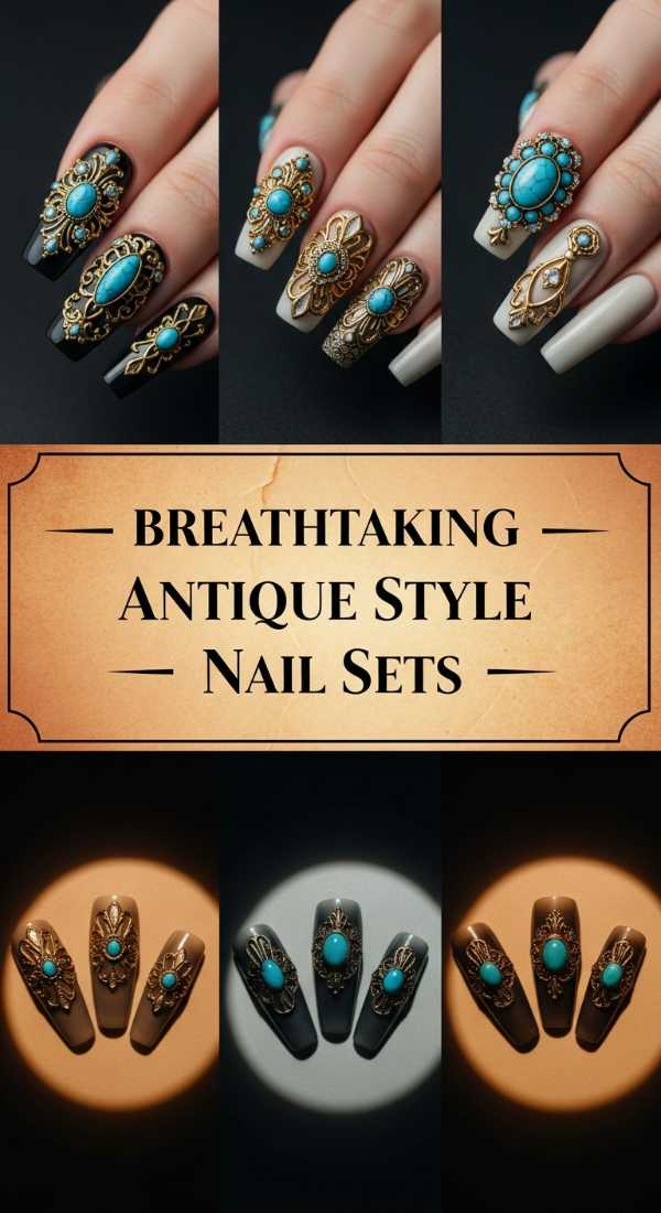 Breathtaking Antique Style Nail Sets 6a08583271d68