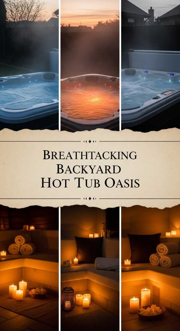 Breathtaking Backyard Hot Tub Oasis 69fb075b2a78b