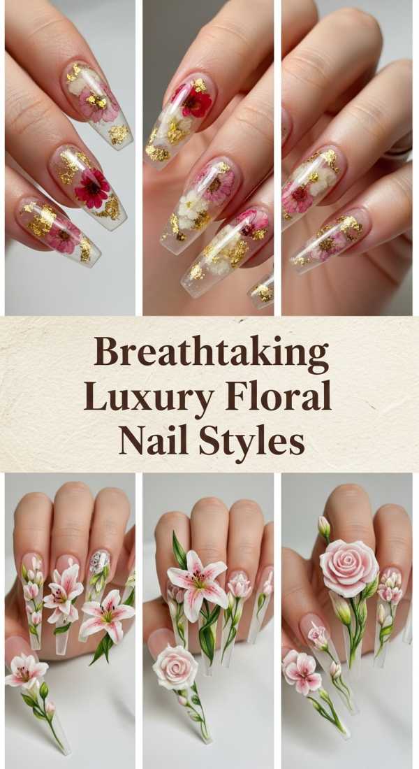 Breathtaking Luxury Floral Nail Styles 6a134f280fdd8
