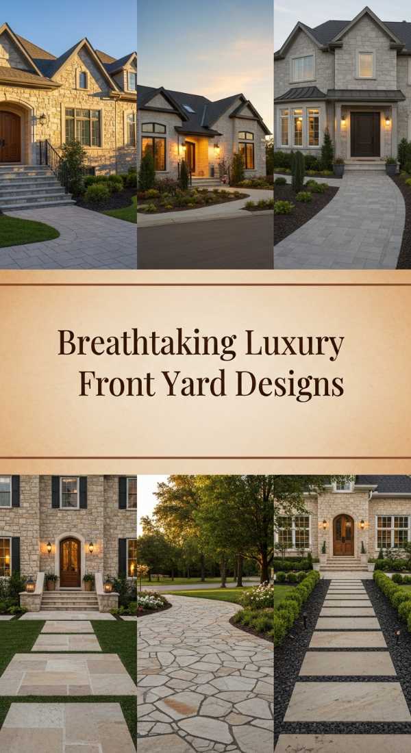 Breathtaking Luxury Front Yard Designs 69ff47518b93d