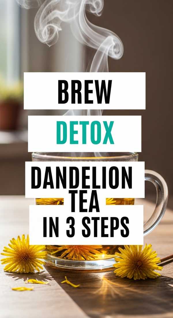 Brew Detox Dandelion Tea In 3 Steps 69f59f75de3f6