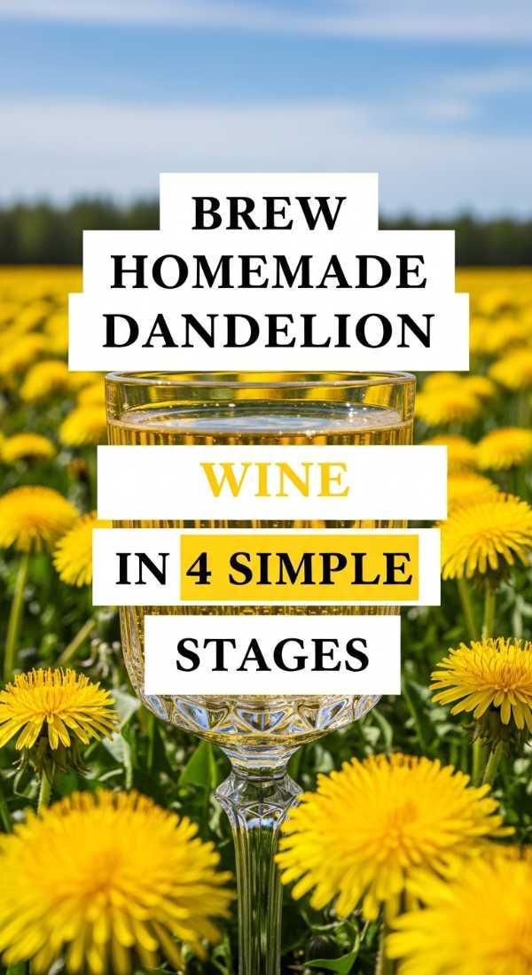 Brew Homemade Dandelion Wine In 4 Simple Stages 69f44266c2d92