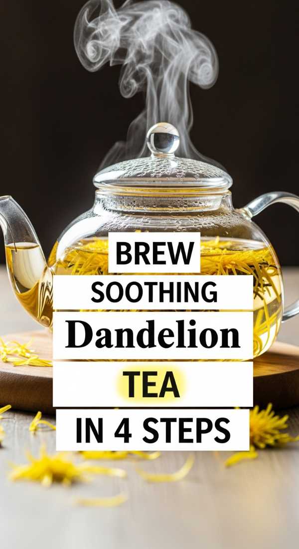 From Lawn to Table: Elevated Dandelion Recipes for the Modern Forager Brew Soothing Dandelion Tea In 4 Steps 69fd8899a9163