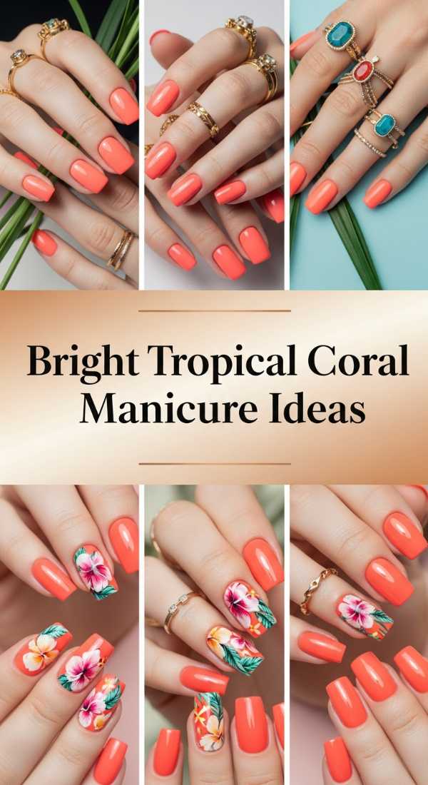 Bright Tropical Coral Manicure Ideas 6a006b6ed2d81