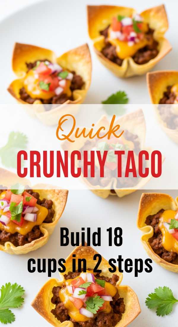 No Forks Allowed: The Best Party Appetizers for Every Occasion Build 18 Crunchy Taco Cups In 2 Quick Steps 6a1499c0b82df