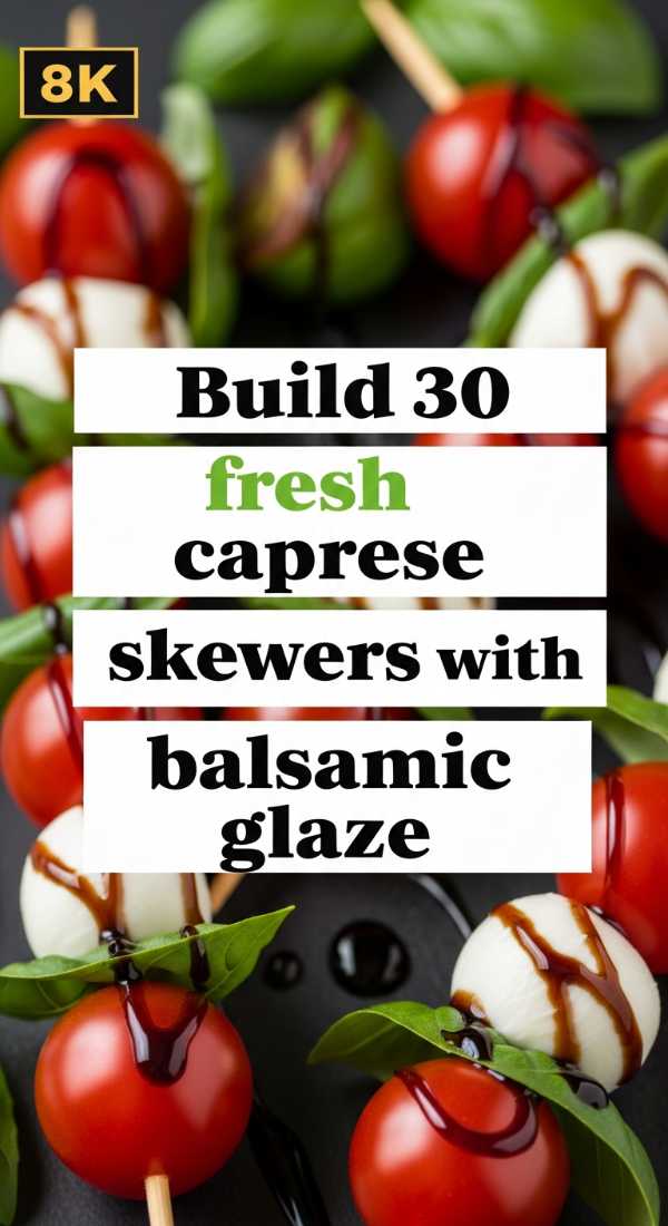 Build 30 Fresh Caprese Skewers With Balsamic Glaze 6a144252a4985
