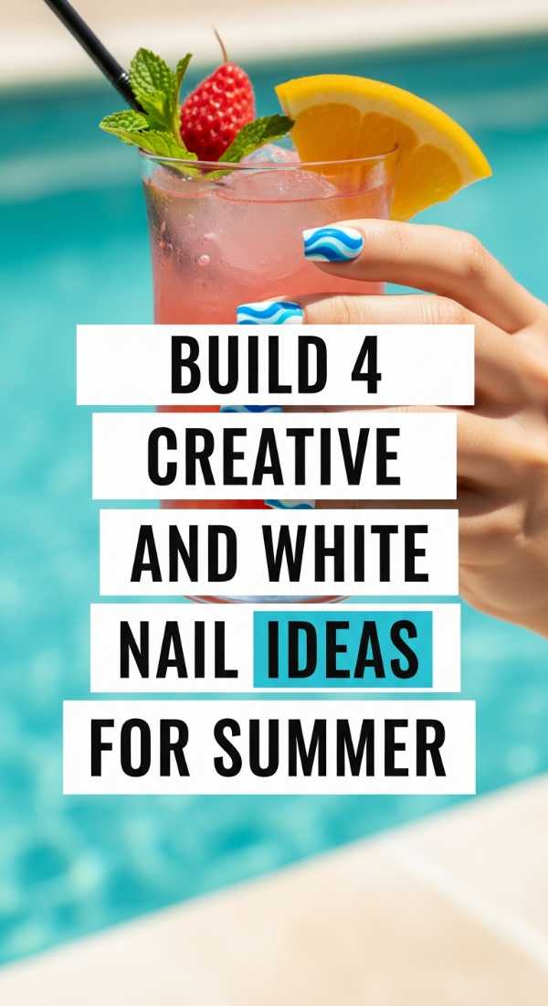 Build 4 Creative Blue And White Nail Ideas For Summer 69fc92f0056cf