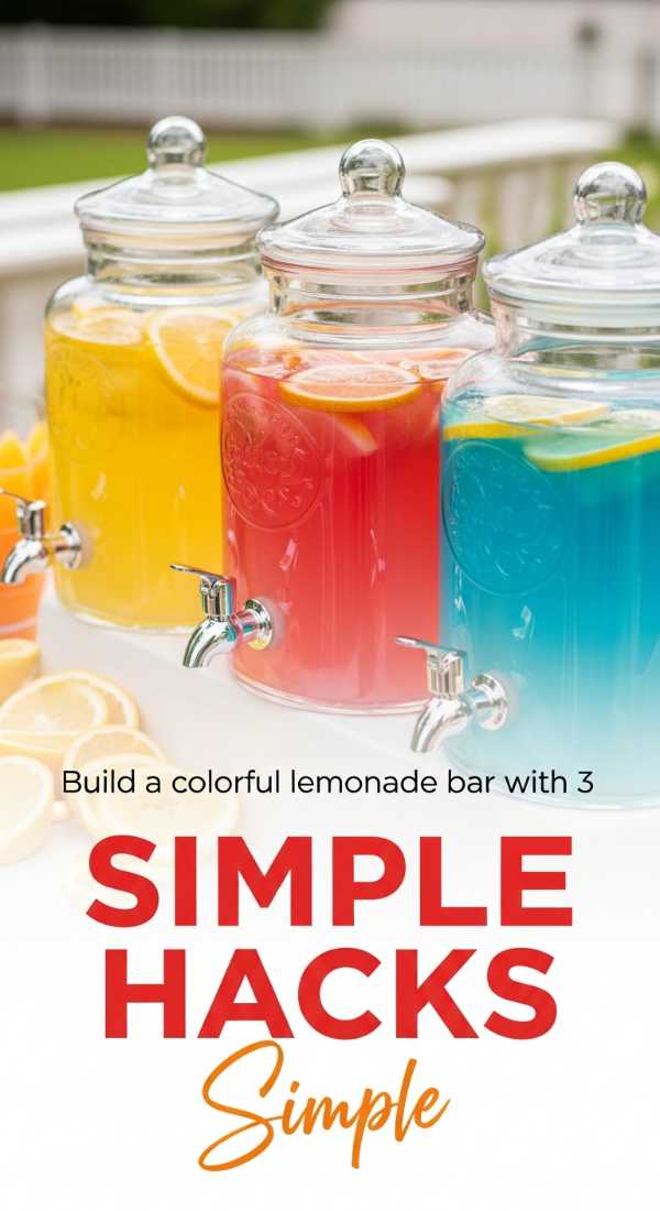 Picnic Perfection: Your Ultimate Guide to Hosting the Best Outdoor Party Build A Colorful Lemonade Bar With 3 Simple Hacks 6a0031cc9141b