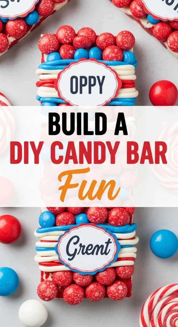 Build A Diy 4th Of July Decorations Candy Bar In 4 Steps 6a056f7b52516