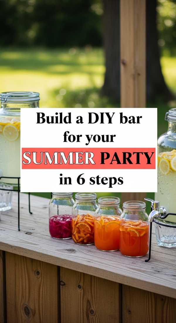 Build A Diy Bar For Your Summer Party In 6 Steps 69f8716299ab7