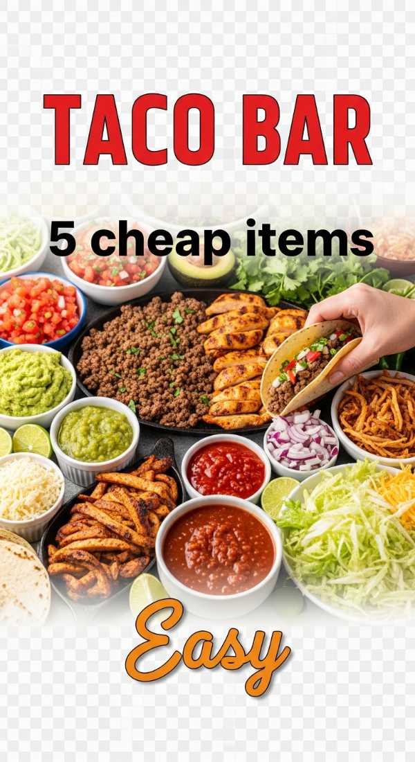 Build A Graduation Taco Bar With 5 Cheap Items 6a0d9eda496ca