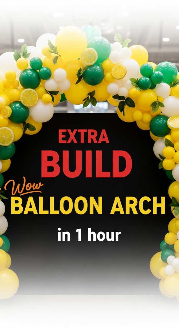 Build A Lemon Balloon Arch In 1 Hour 69f86c696e2d8