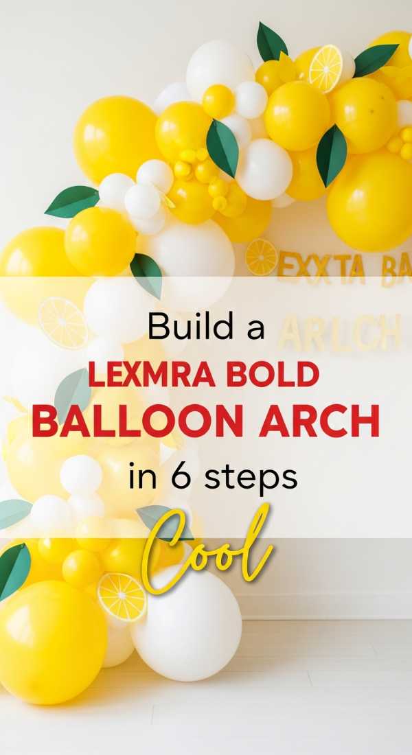 Build A Lemon Balloon Arch In 6 Easy Steps 69f86c5dec8fc
