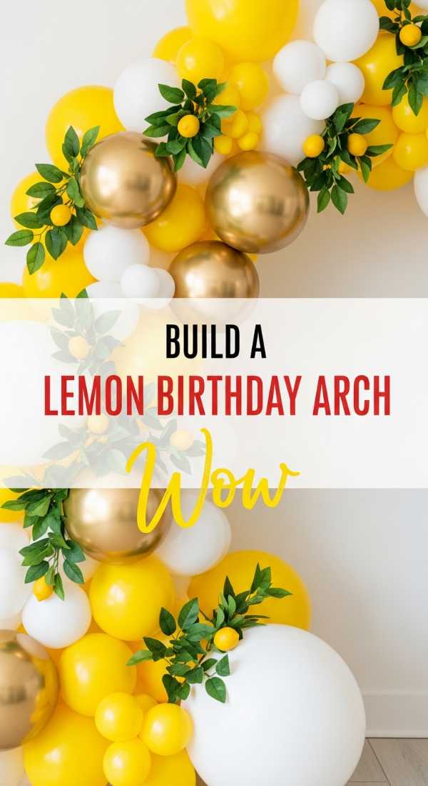 Build A Lemon Birthday Arch In 3 Easy Steps 69f478f6cb4a1