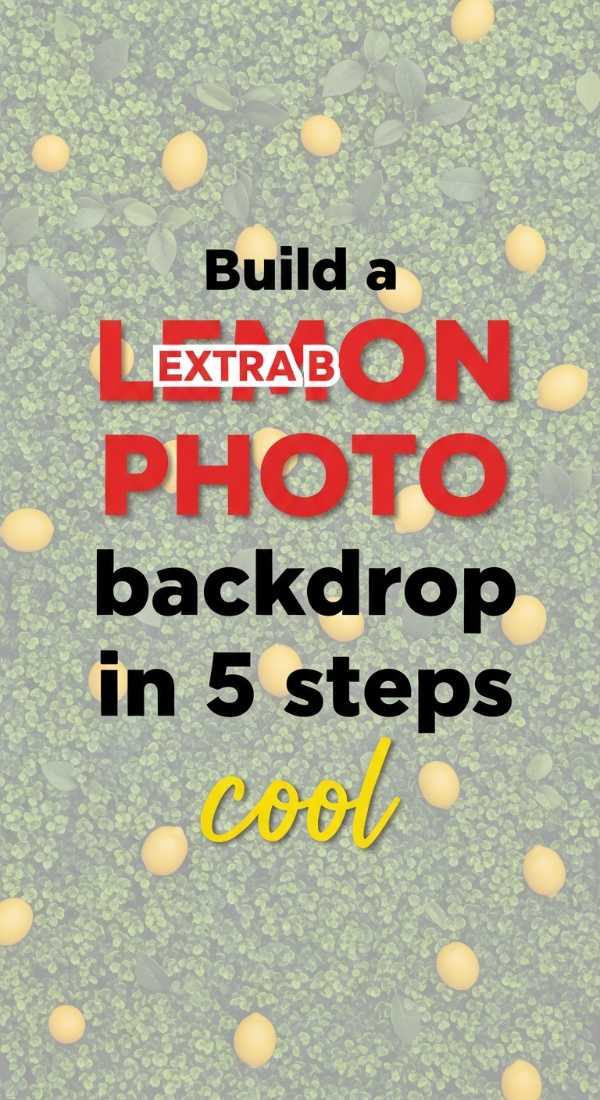 Build A Lemon Photo Backdrop In 5 Cool Steps 69fae902e834d