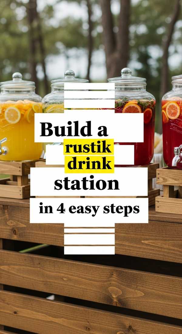 Build A Rustic Drink Station In 4 Easy Steps 69f47ee535842
