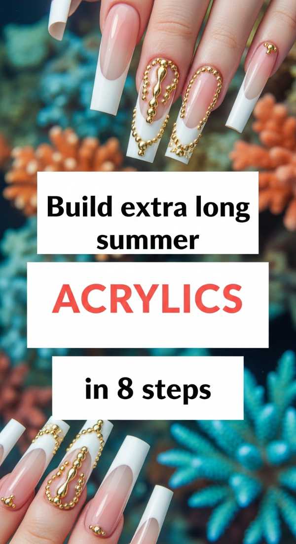 Sunkissed Style: The Must-Have Summer Nail Colors for June Build Extra Long Summer Acrylics In 8 Steps 6a0f0dc570c4f