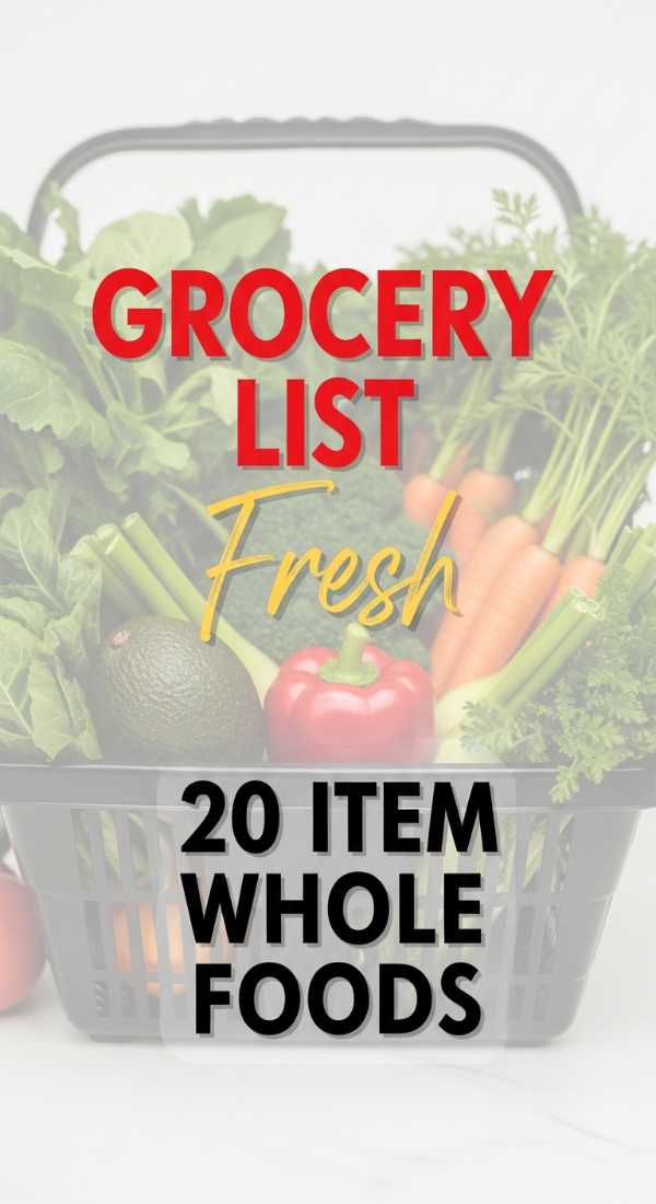 Clean Eating Decoded: Your Path to a Healthier You Build Your 20 Item Whole Foods Grocery List 6a0024fd636a7
