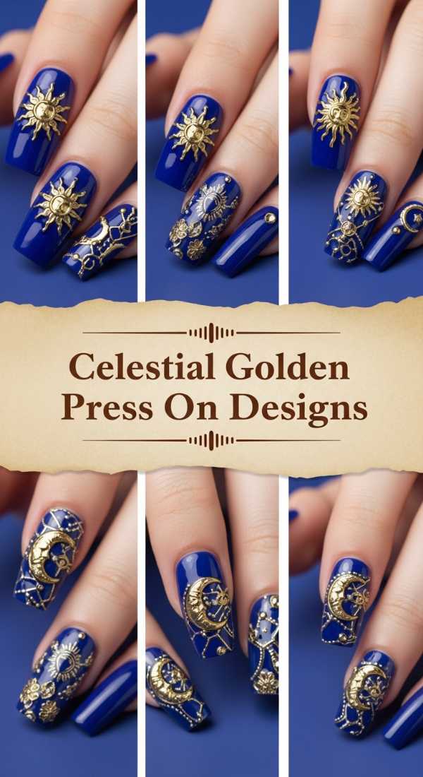 Celestial Golden Press On Designs 6a0859c03c451