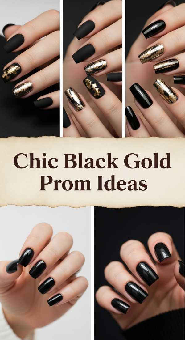 Chic Black Gold Prom Ideas 69ff6c070020f