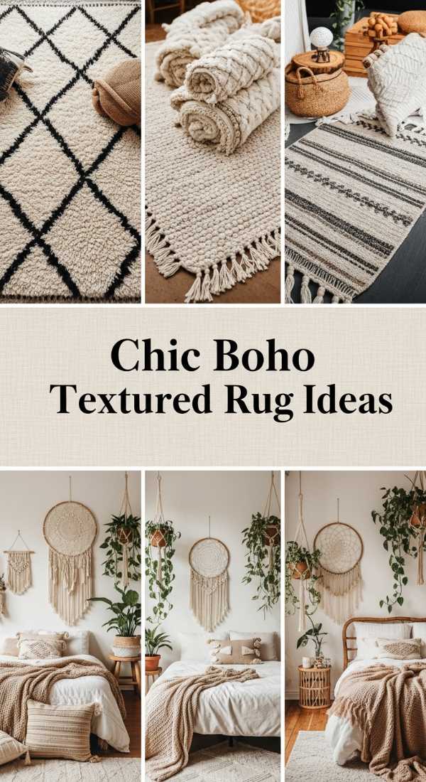 Chic Boho Textured Rug Ideas 69f48df8c37f9