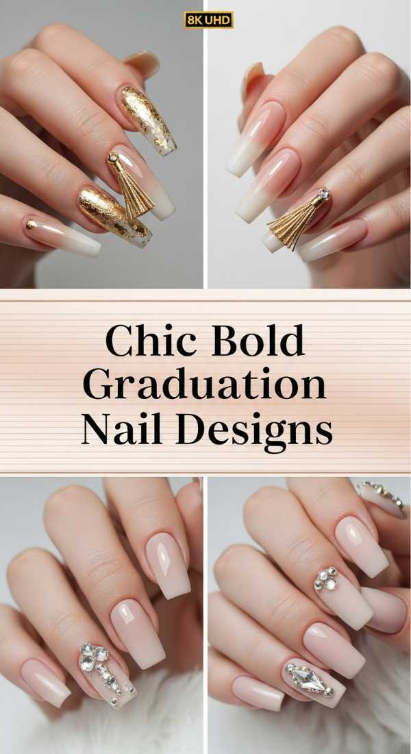 Chic Bold Graduation Nail Designs 6a1340ad86544