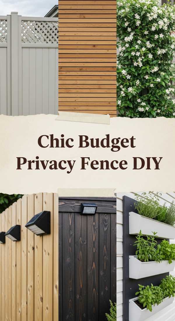 Chic Budget Privacy Fence Diy 6a04b3cc1f7e4