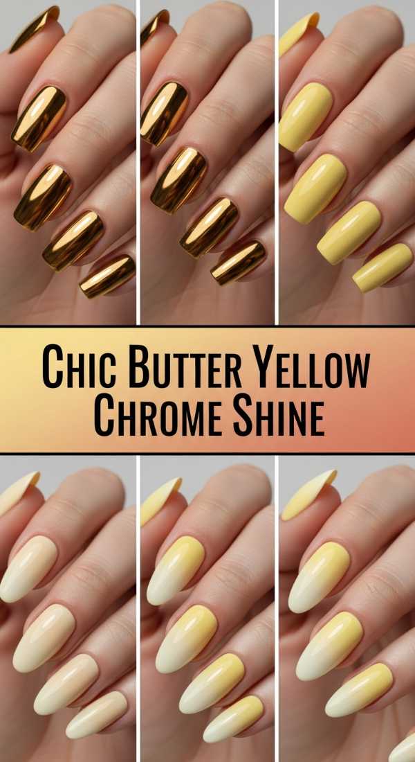 Chic Butter Yellow Chrome Shine 69ff6c0333208