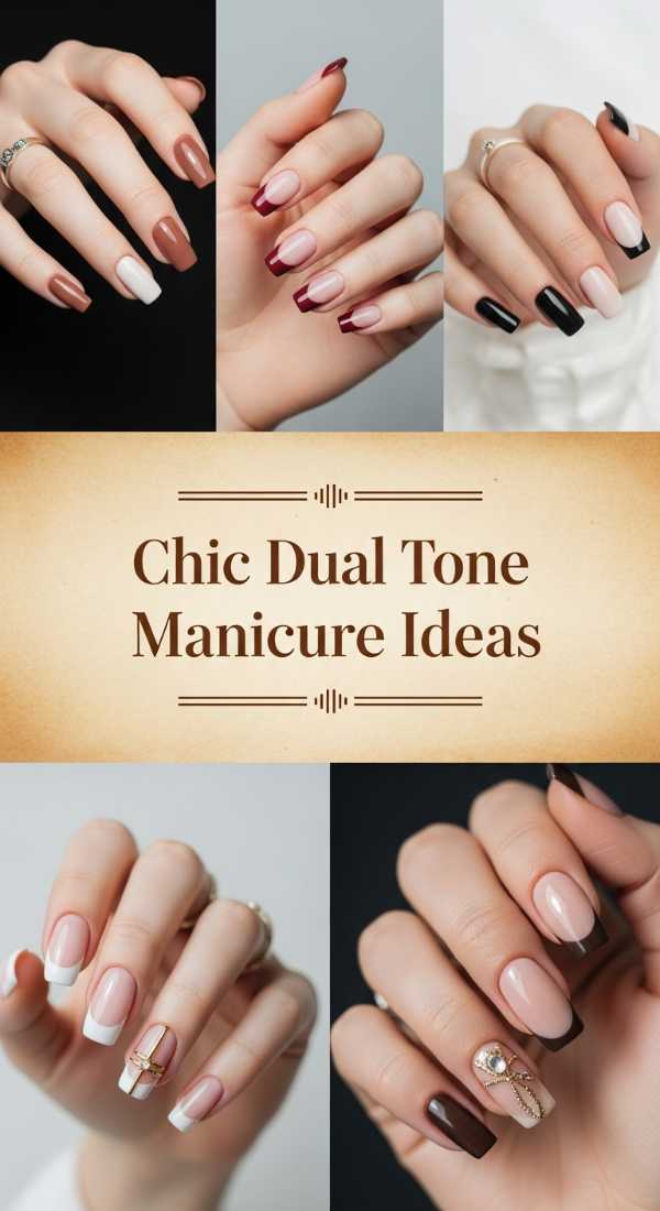 Chic Dual Tone Manicure Ideas 6a08aff8cf216