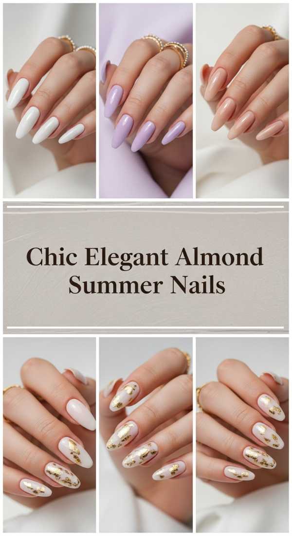 Chic Elegant Almond Summer Nails 6a006c78e913f