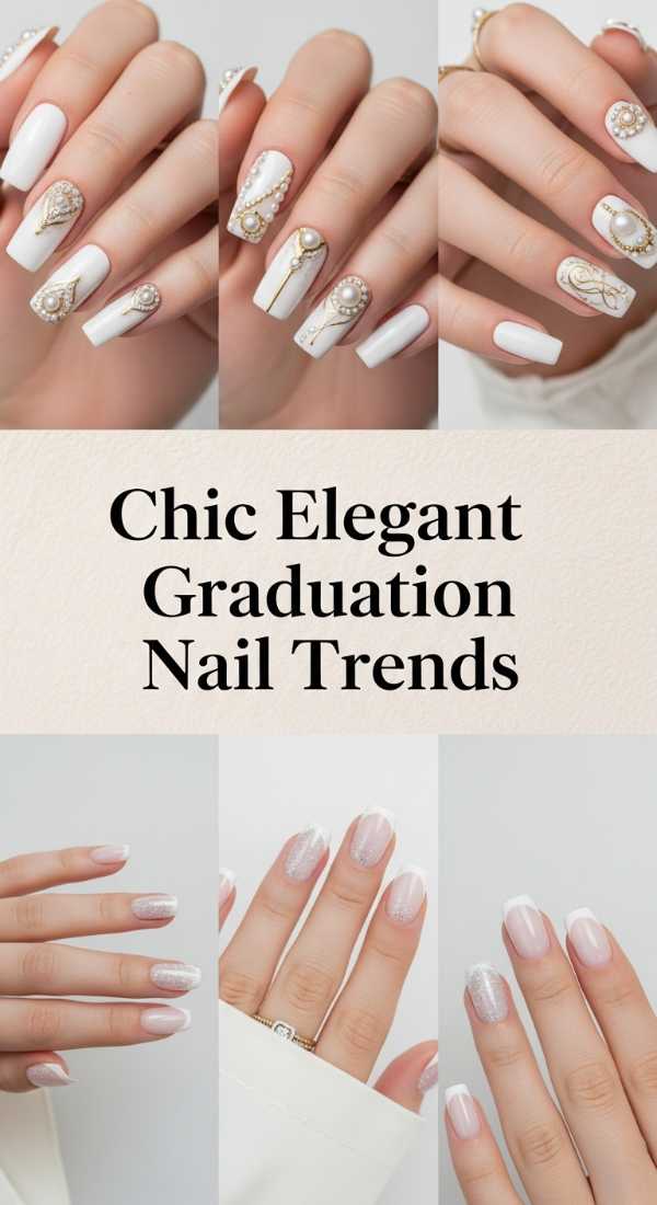 Chic Elegant Graduation Nail Trends 6a134d178853f