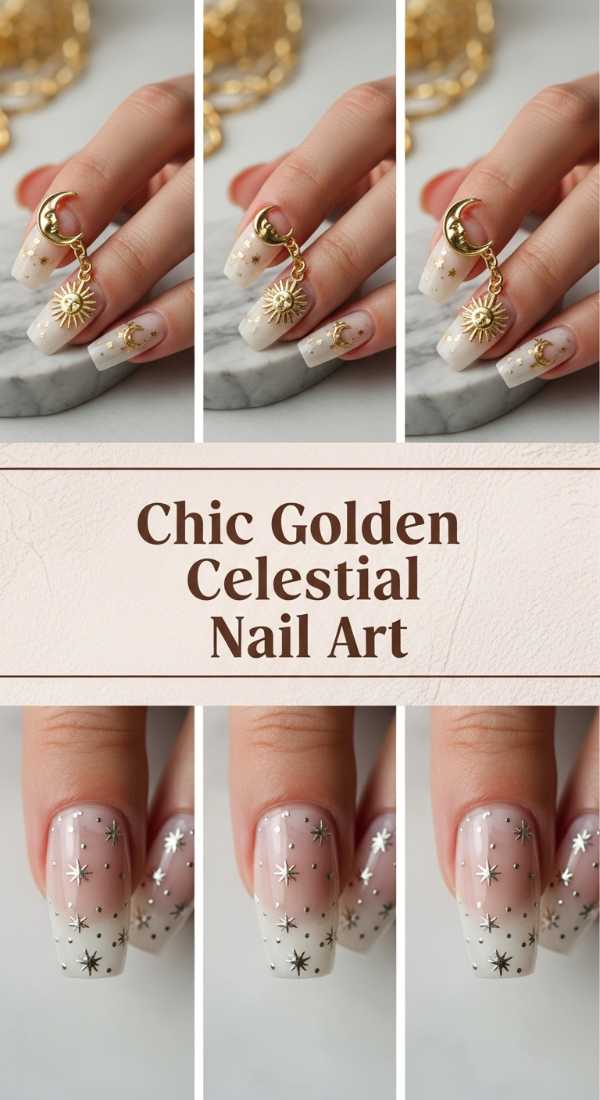 Chic Golden Celestial Nail Art 6a0859c57e1c8