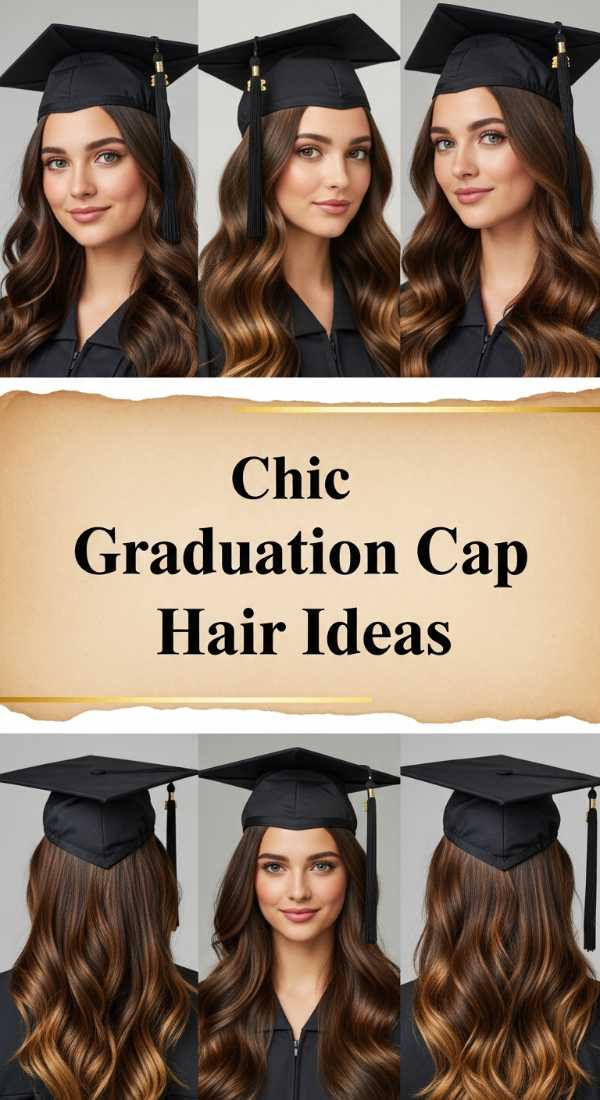 Chic Graduation Cap Hair Ideas 6a08ccd811e7c