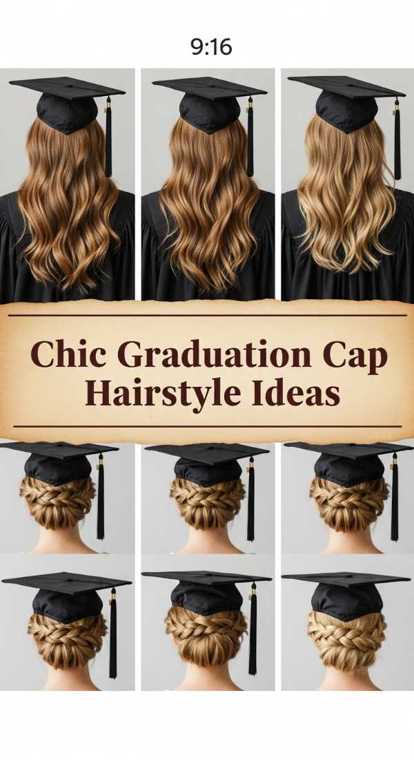 Chic Graduation Cap Hairstyle Ideas 6a14271b8adc2