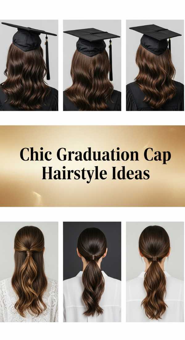 Chic Graduation Cap Hairstyle Ideas 6a142b69a82eb