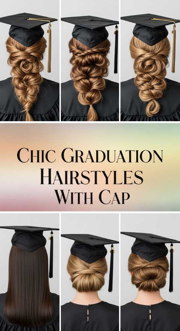 Chic Graduation Hairstyles With Cap 6a08d29c7180e