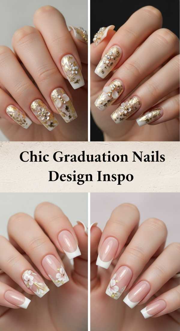 Chic Commencement: How to Master the Luxury Spring Aesthetic This Season Chic Graduation Nails Design Inspo 6a134c21a24af