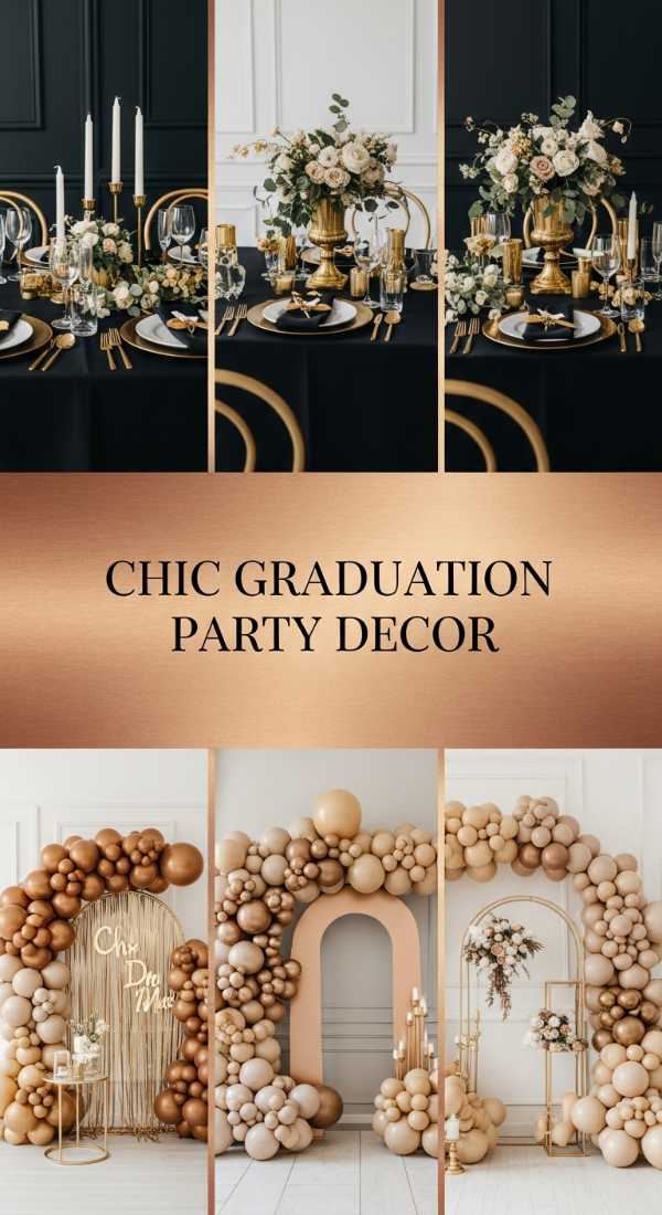 Effortless Elegance: How to Master Luxury Celebration Style This Season Chic Graduation Party Decor 6a134c561307b